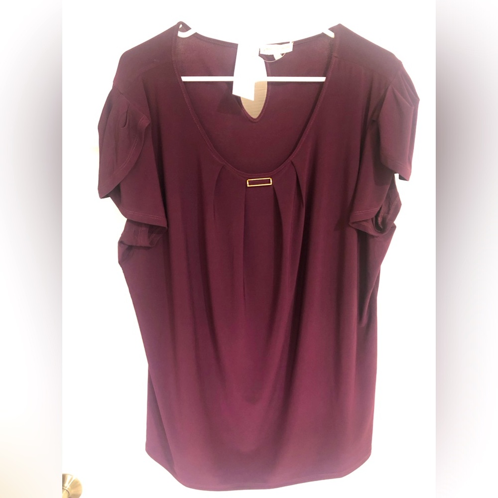 BEAUTIFUL— Joie De Vivre Blouse- Purple - 2X